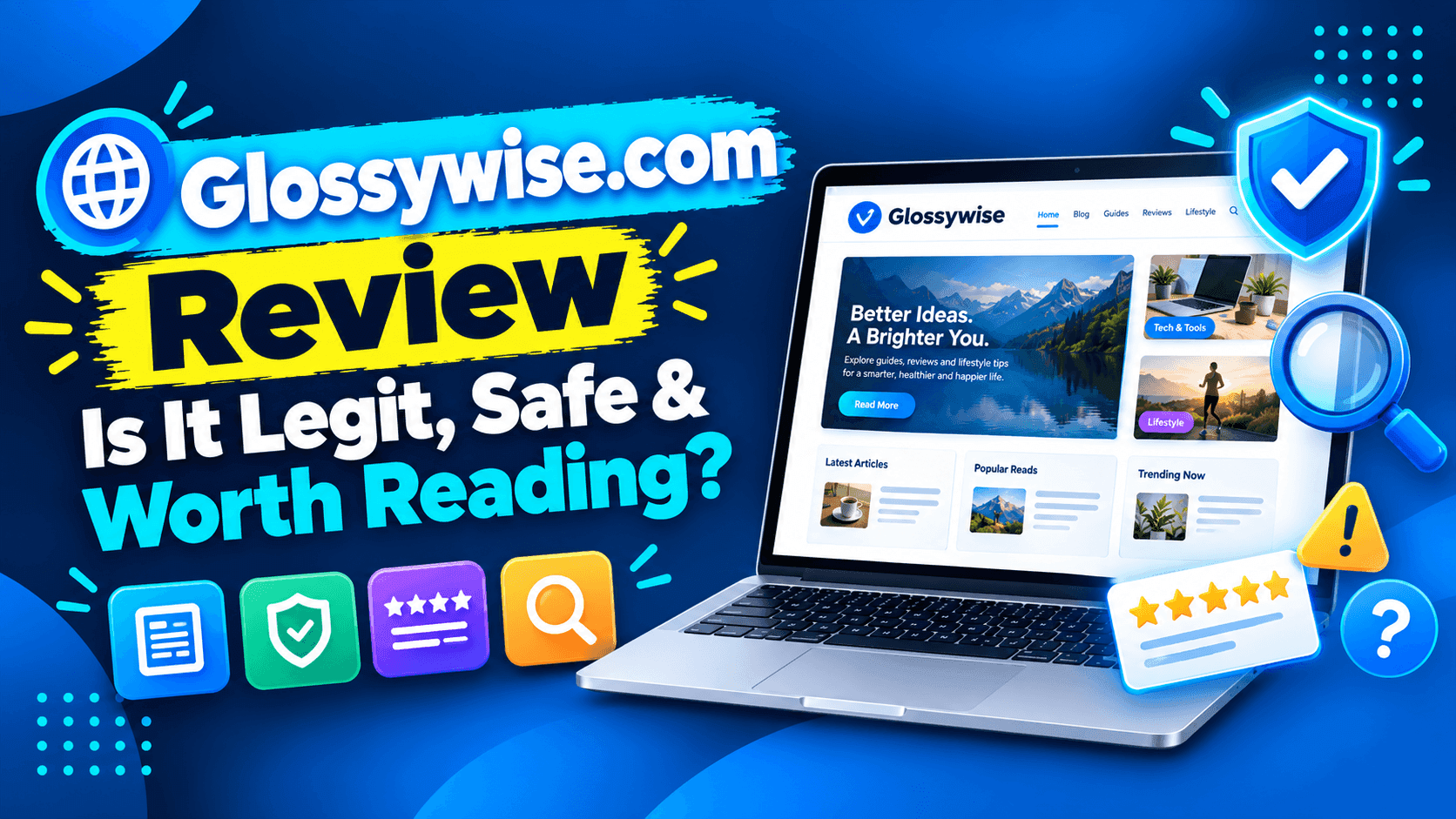 Glossywise.com review showing whether the website is legit, safe, and worth reading